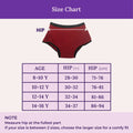 Size Chart For Period Panty - Boxer Fit