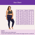 Size Chart For Plus Size Cotton Leggings Navy Blue