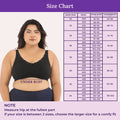 Size Chart For Plus Size Daily Bliss Bra-Steel Grey