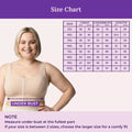 Size Chart For Plus Size Front Open Bras-Skin