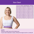 Size Chart For Plus Size Front Open Bras-White