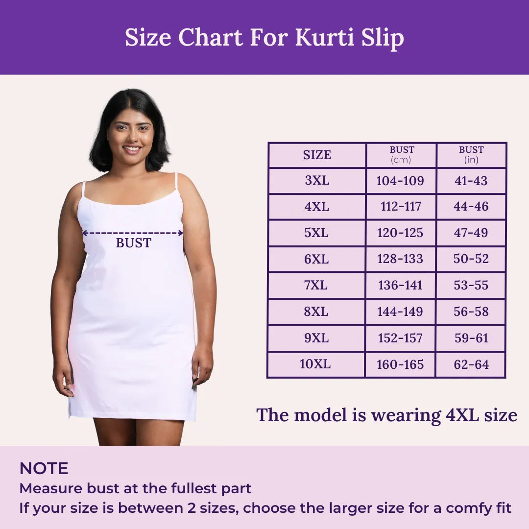 Shop Adira s Plus Size Inner Slip For Kurtis Online India