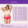 Size Chart For Plus Size Period Hipster