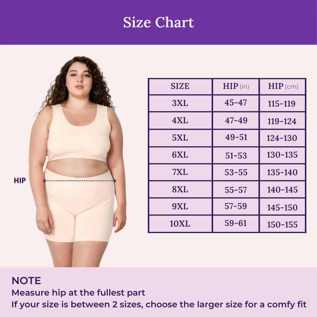 Size Chart For Plus Size Under Shorts