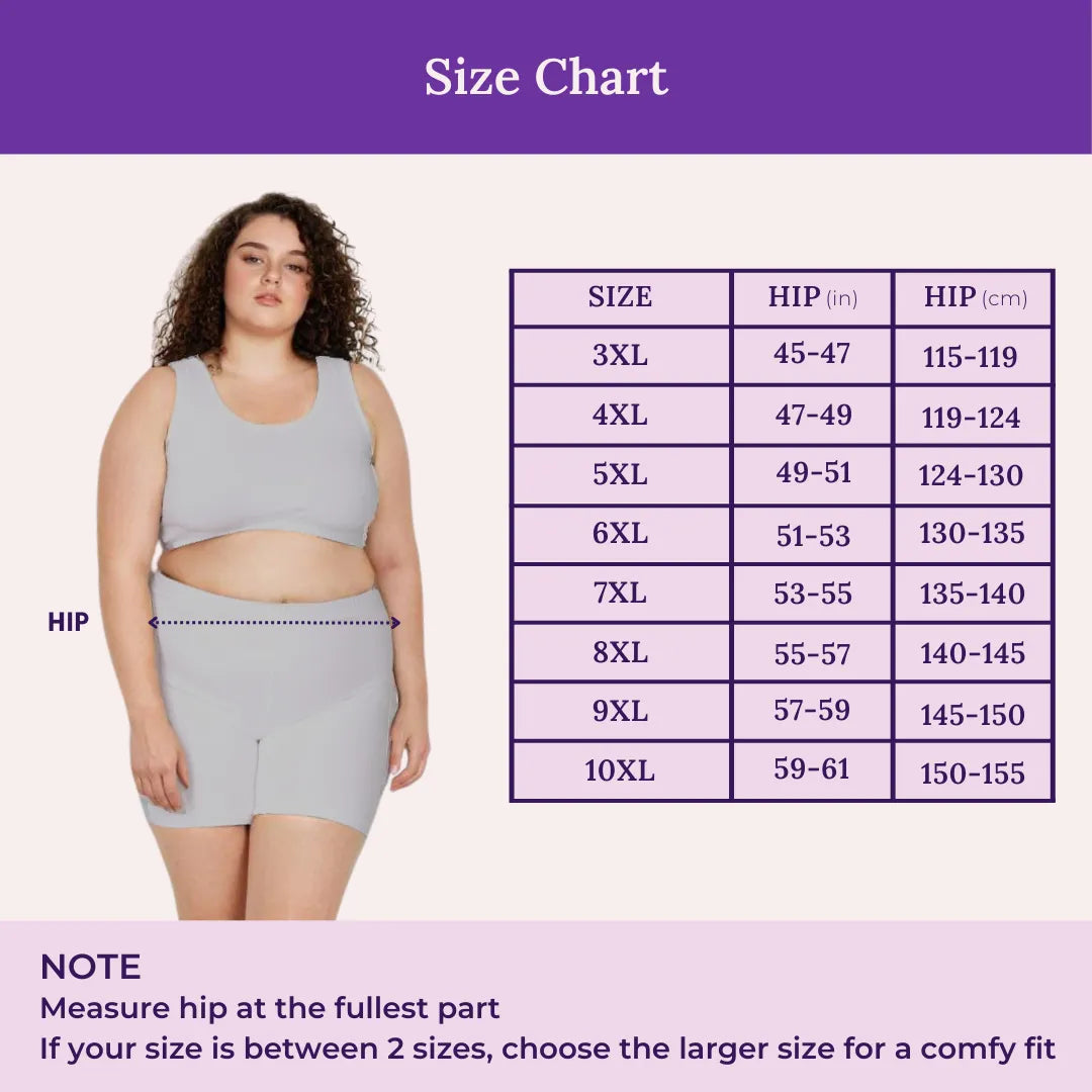 Size Chart For Plus Size Under Shorts