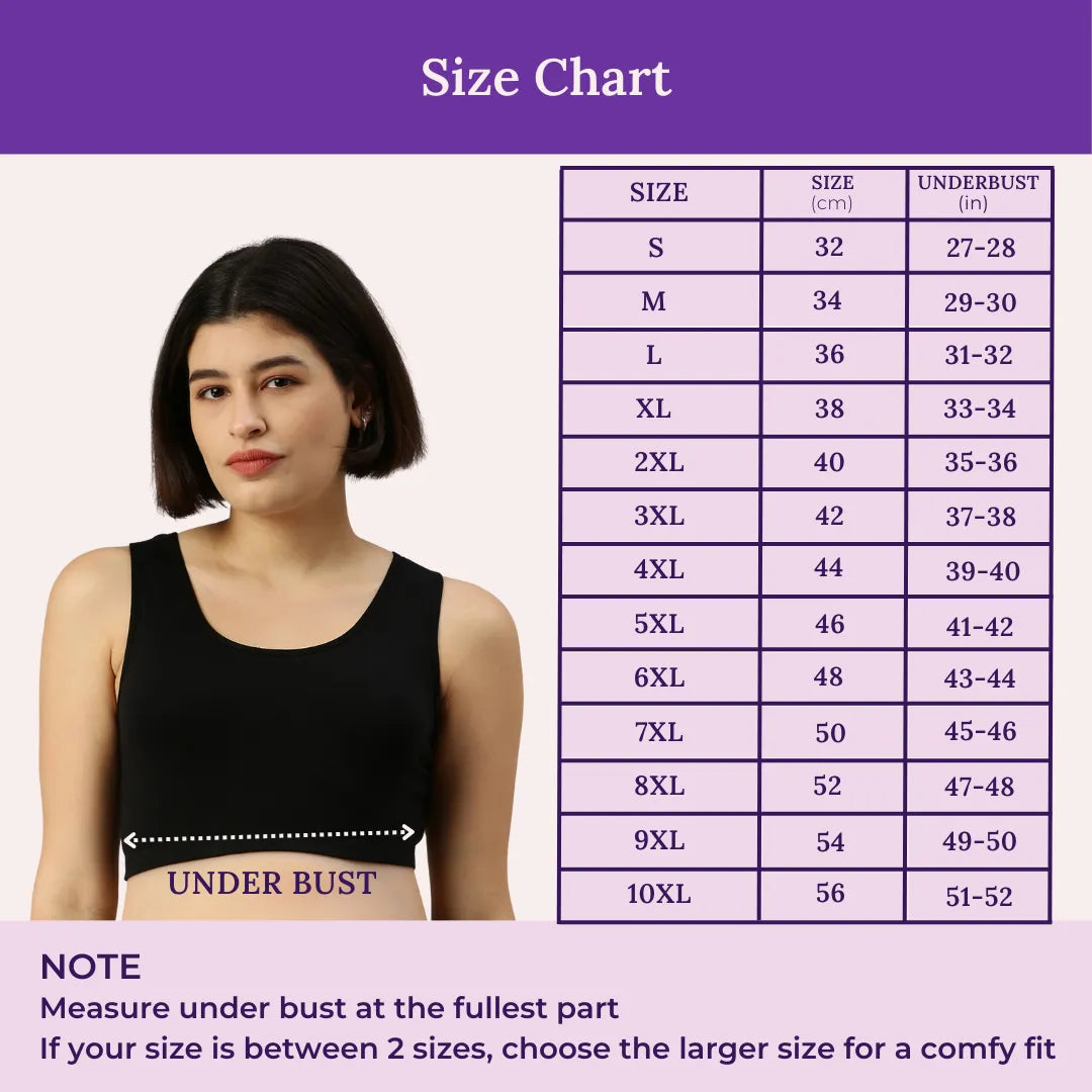 Size Chart For Pregnancy Bra
