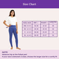 Size Chart For Teen Cotton Leggings Blue