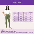 Size Chart For Teen Cotton Leggings Green