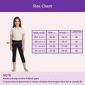 Size Chart For Teen Cropped Leggings-Black
