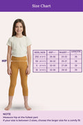 Cropped Leggings for Teen girls -Caramel