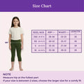 Size Chart For Teen Cropped Leggings-Green