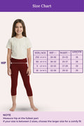 Teen cropped leggings -colour-maroon