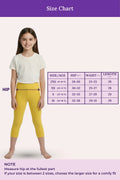 Teen girls Cropped Leggings - colour -Yellow