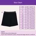Size Chart For Under Short For Seniors