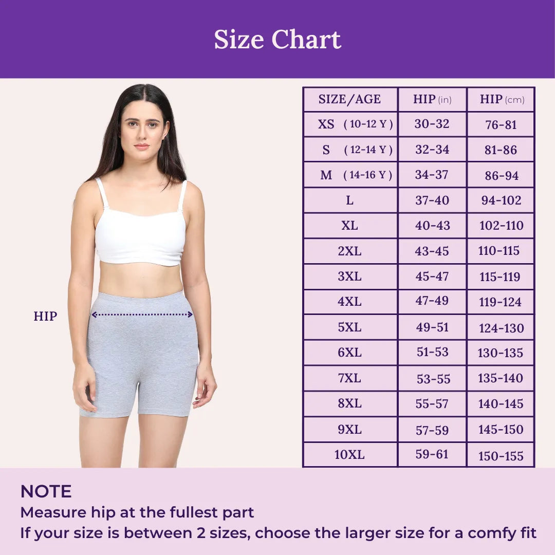 Size Chart For Under Short