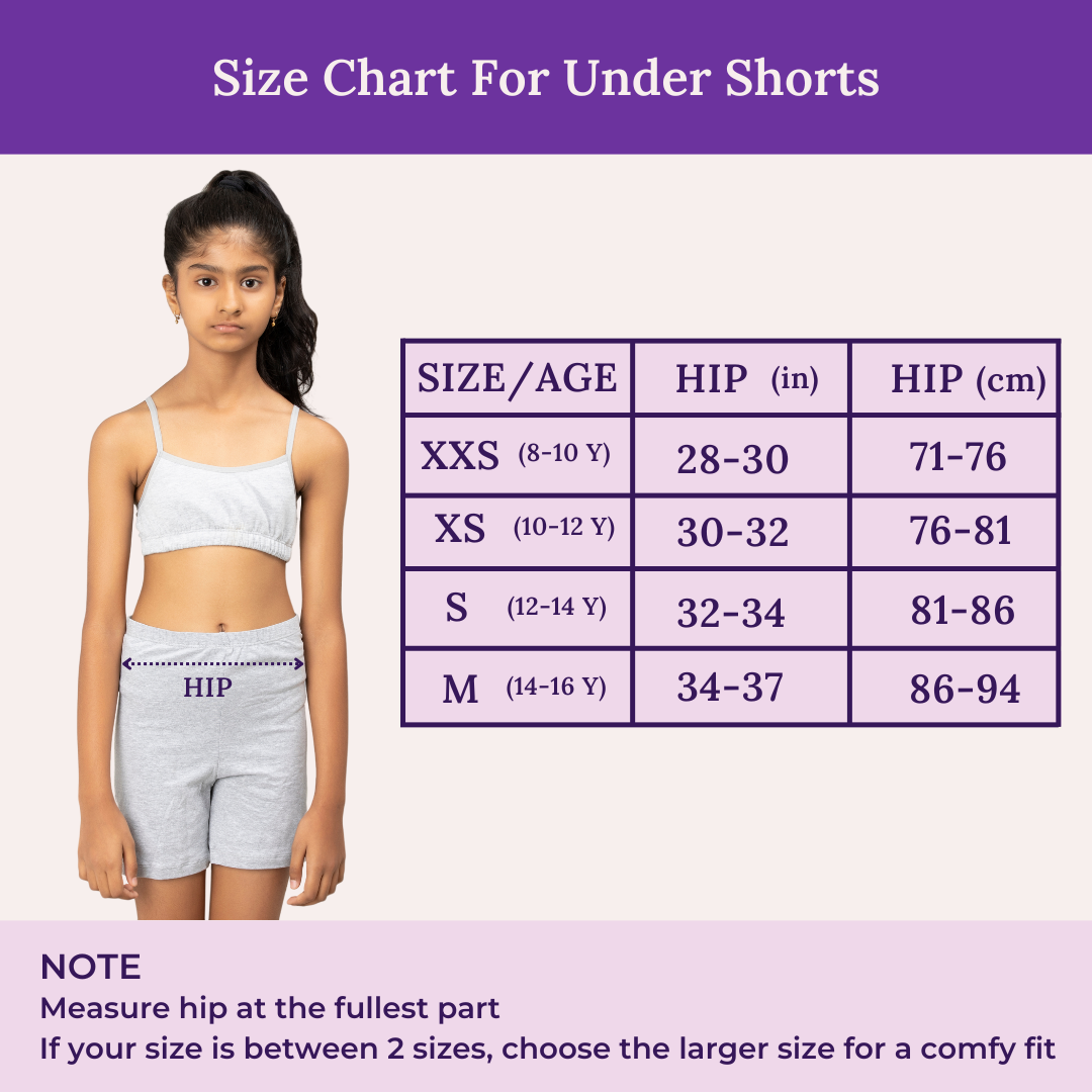 Size Chart For Under Shorts 