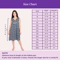 Size Chart For V-Neck Night Gowns 