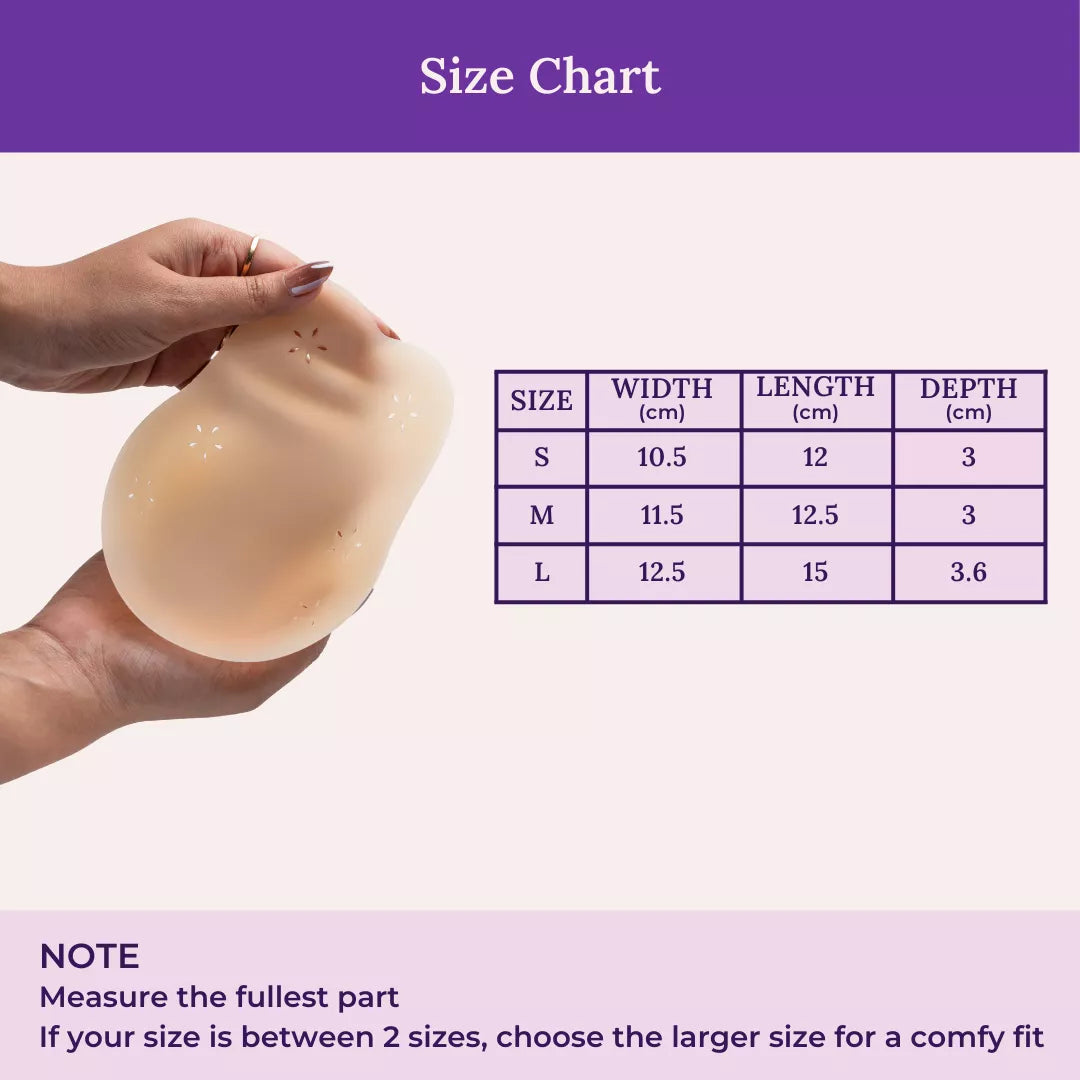 Size Chart Of Ultra Lift Stick-On Bra