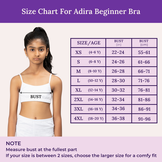 Xm's First Bra India’s First Puberty Beginners Bra Innovated by ADIRA