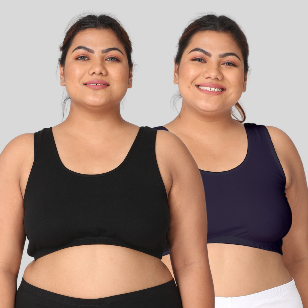 Adira | Best Sleep Bra For Large Bust | Slip On Bras To Wear At Home |  Comfortable Bra | Work From Home Bra Without Hooks | Non Padded & Non Wired