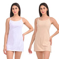 Slip For Kurti White & Skin