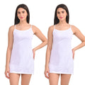 Slip Kurta White Pack Of 2