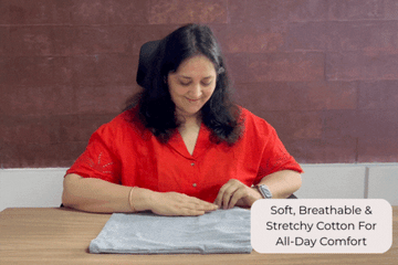 Soft breathable cotton-elastane fabric for all day comfort