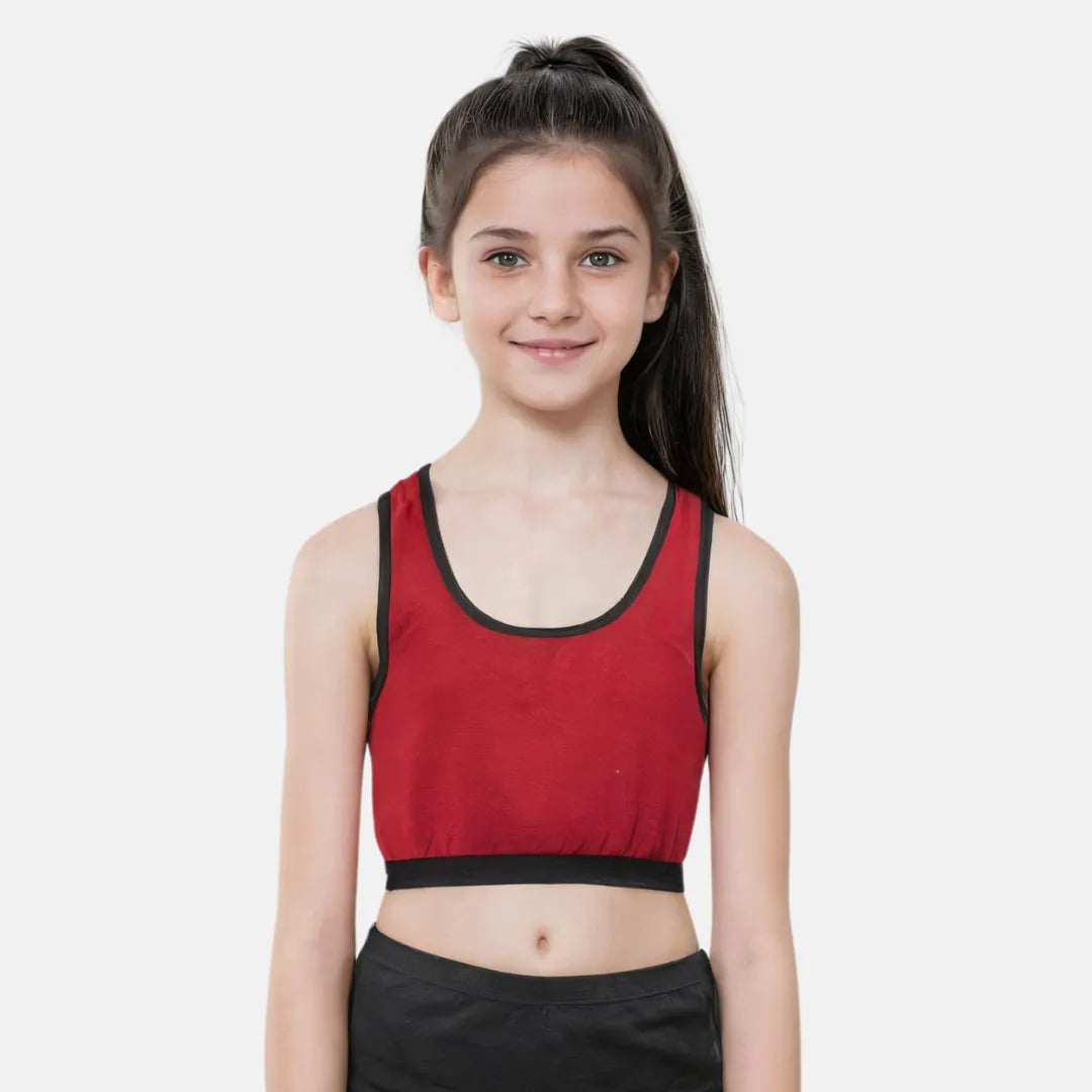 Sports Bra For Beginners Maroon