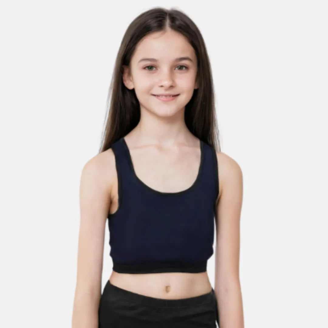 Sports Bras For Teenage Navy Blue