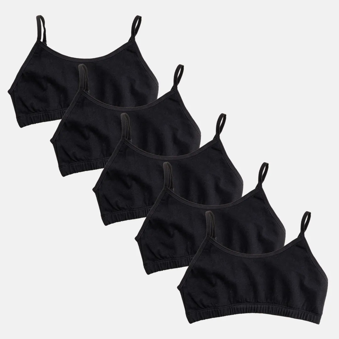 Starter Bra Black Pack Of 5