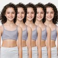 Starter Bra Grey Pack Of 5