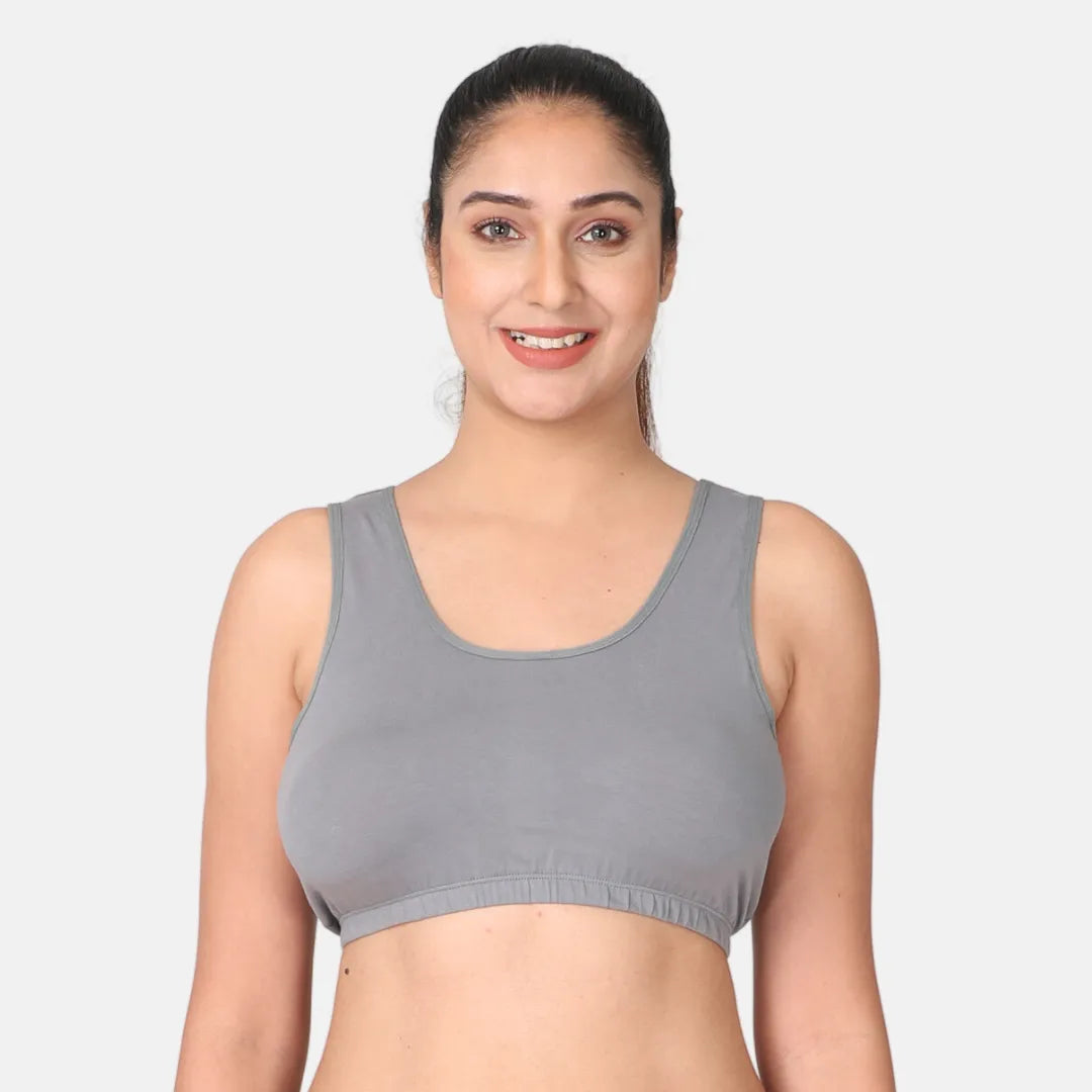 Steel Grey Sleep Bra / Lounge Bra