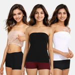 Strapless Top - Skin, Black & White