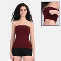 Strapless Tops For Women Wine Pack Of 1