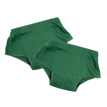 Teen Boxer Panties During Periods Green Pack Of 2