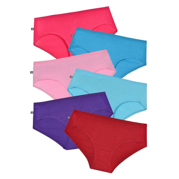 Teen Cotton Panties Multi Color Pack Of 6