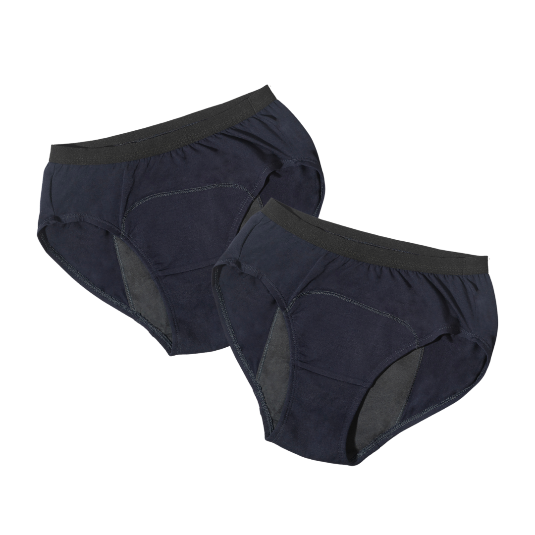 Teen Modal Period Panty Reusable Navy Blue Pack Of 2