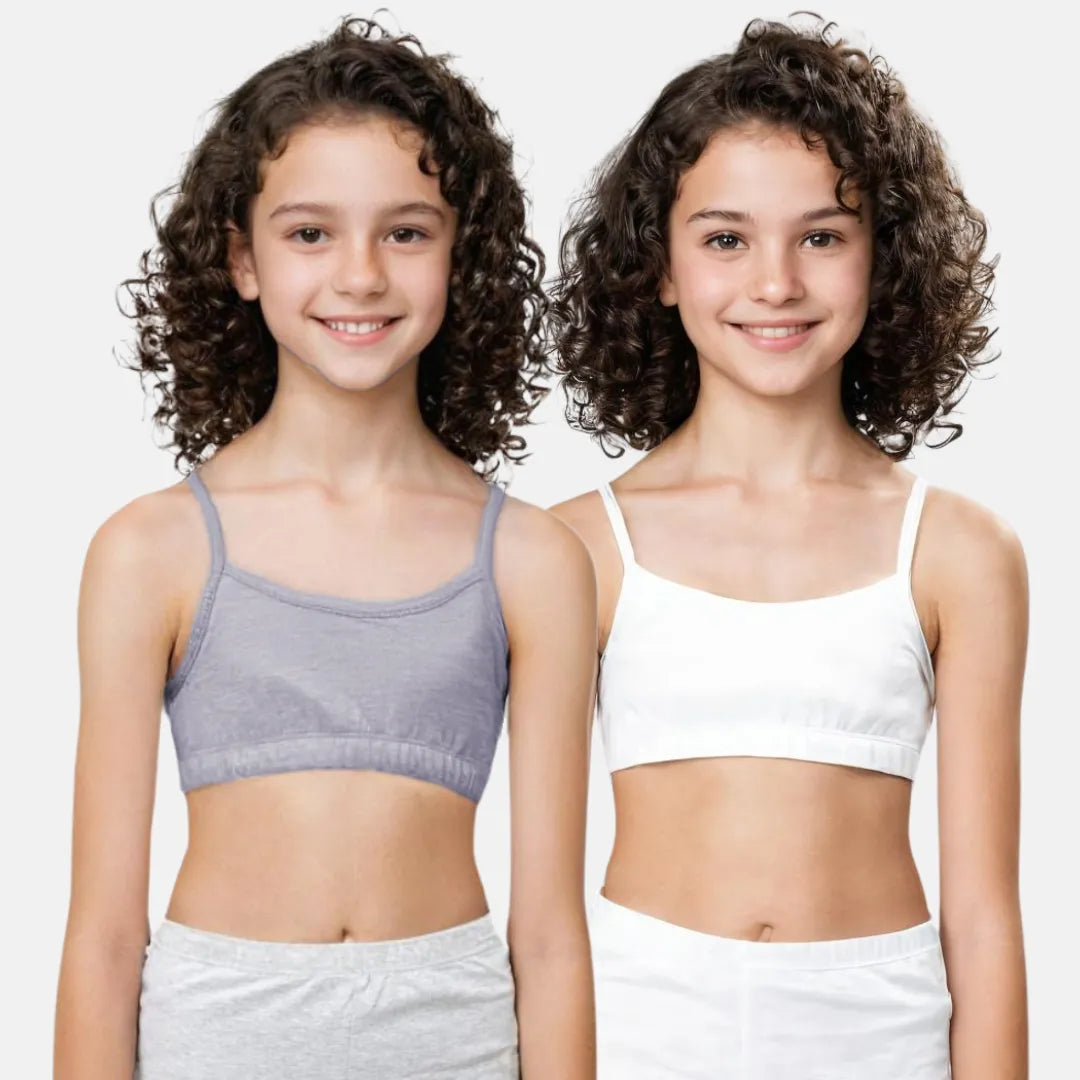 Teen Bra Grey & White