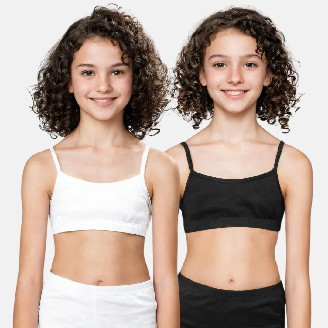 Teen Bra White & Black 