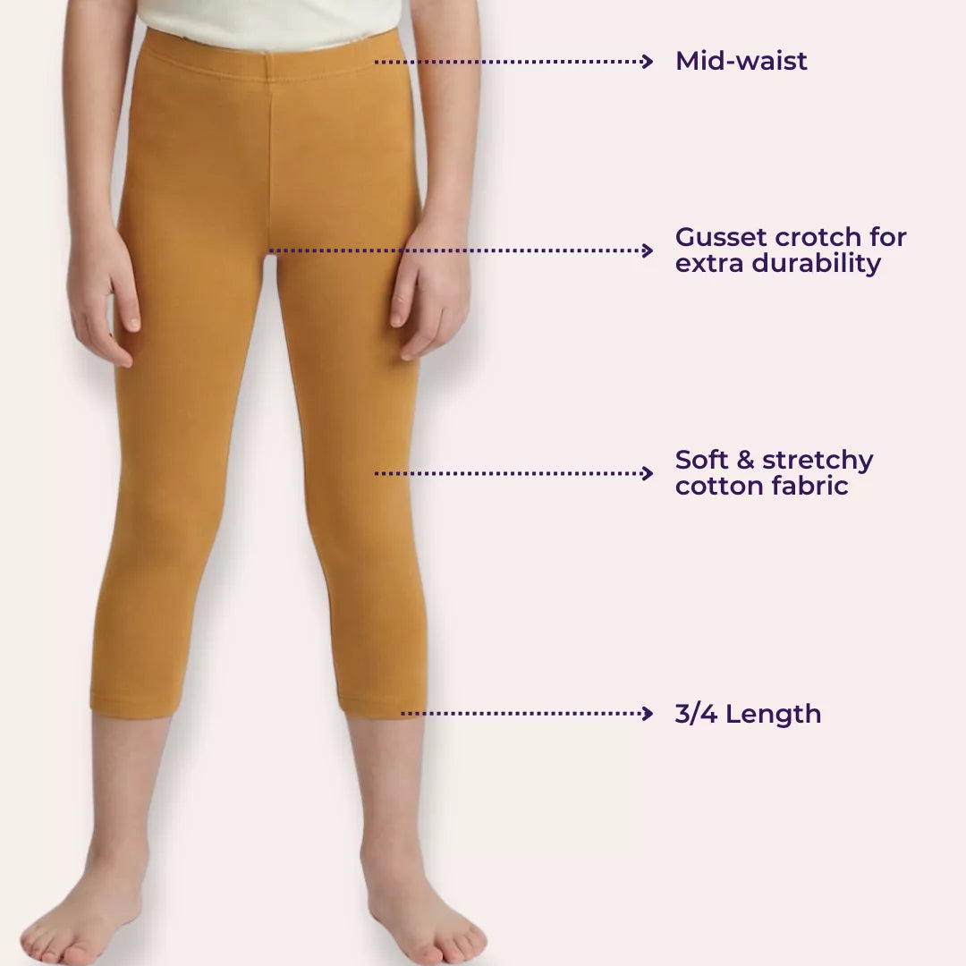 Teen Capris Main Features-Caramel