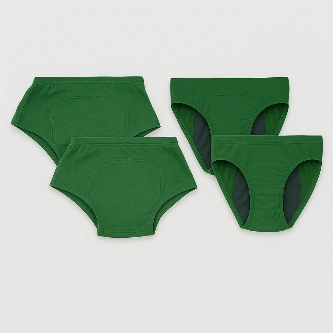 Teen Panties During Periods Green