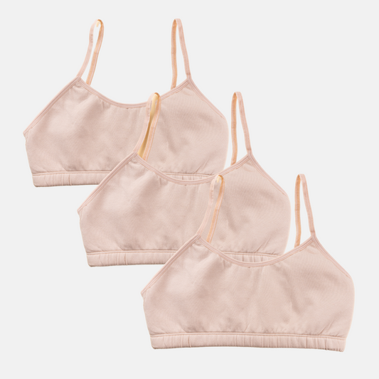 Teen Starter Bras | Flat Padded | Prevents Show Of Nipple Buds | Pack Of 3