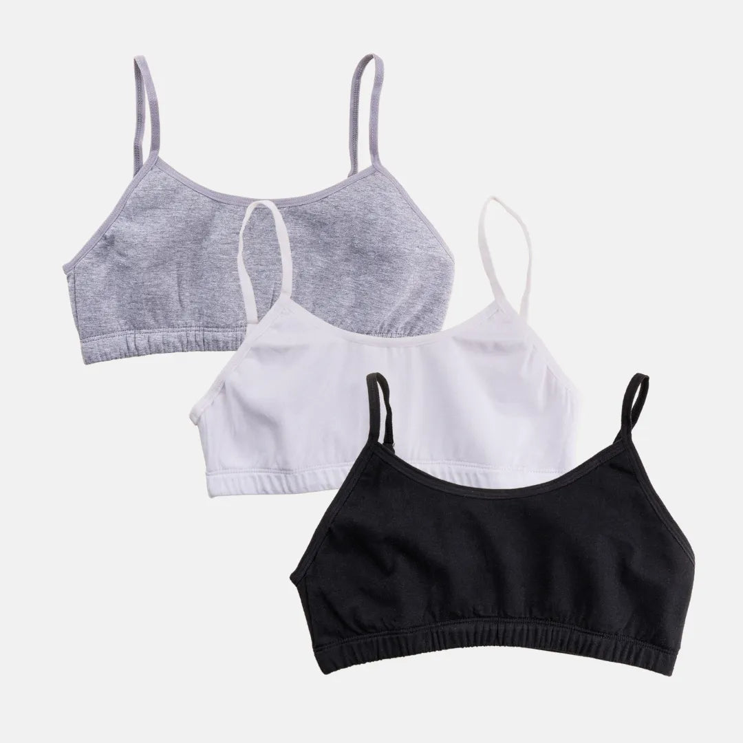 Teenager Bra Grey White Black