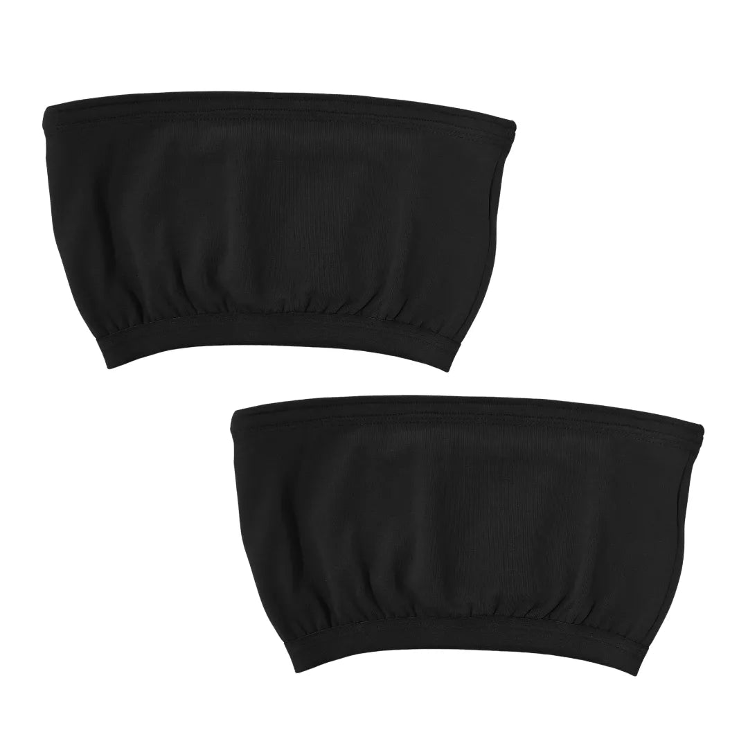 Tube Top Bra For Teens Black Pack Of 2