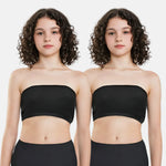 Tube Top Bra For Teens Black Pack Of 2