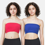 Tube Top Bra For Teens Dark Pink & Royal Blue