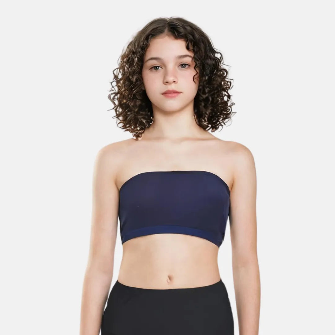 Tube Top Bra For Teens Navy Blue