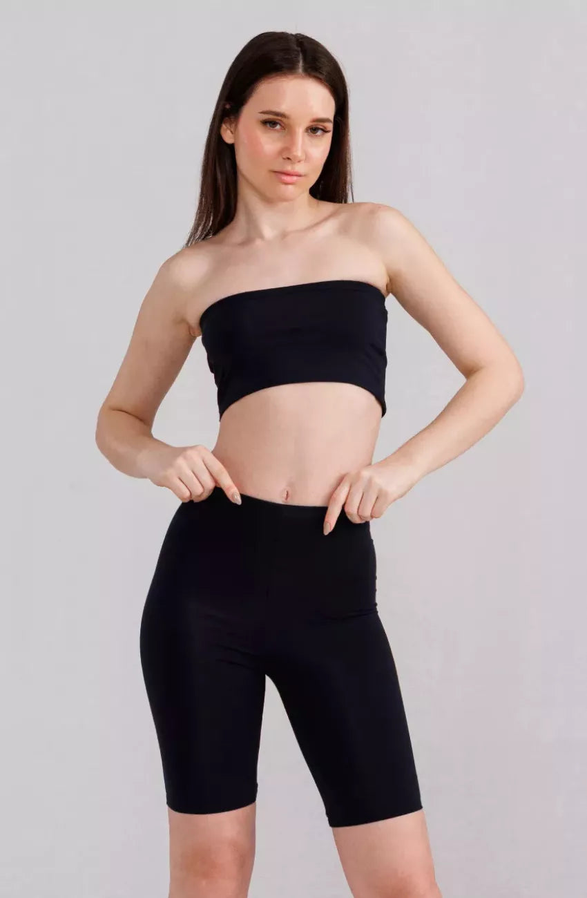 Tummy Tucker Shorts Front Image Black