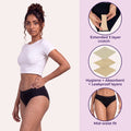 Underwear For Incontinence For Women Features-Black