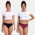 Underwear For Incontinence Women-Black & Dark Pink